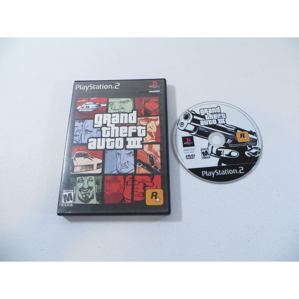Grand Theft Auto III 3 Sony Playstation‎ 2 PS2 2003 NO MANUAL TESTED WORKING